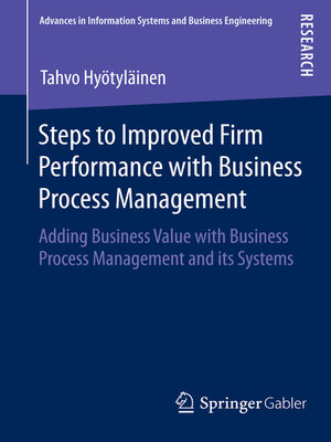 cover image of Steps to Improved Firm Performance with Business Process Management